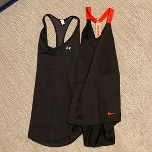 Nike and UnderArmor Athletic Tanks